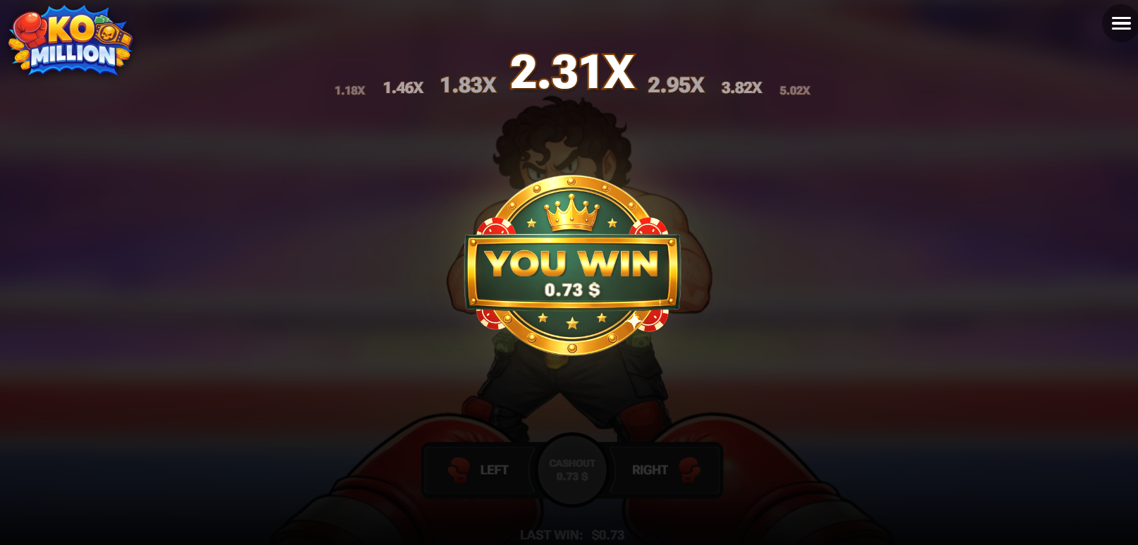 KO Million bonus, oikea raha, rahapeli ja bonuskoodi – You Win -ruutu Cashoutin jälkeen